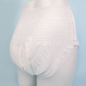 3D Leak Prevention Disposable Adult Diaper Plain Woven Dry Surface