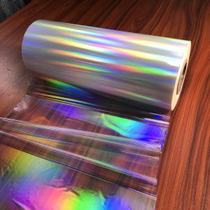 Multiple Extrusion Transparent Rainbow Film , Clear Holographic Film Roll