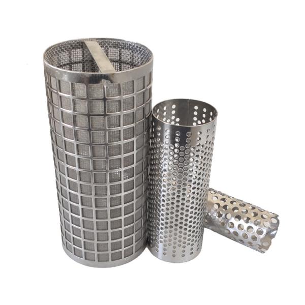 Mesh Screen Filter 304 Stainless Steel Perforated Tube For Automotive Exhaust System