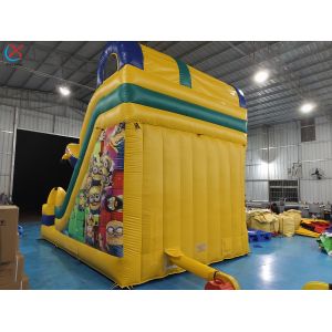 Commercial Minions Inflatable Slide Inflatable Dry Slides Outdoor