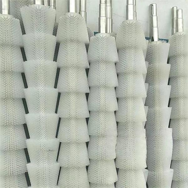 Buy Cleaning Roller Spiral Trapezoidal Nylon Industrial Brush Roller at wholesale prices