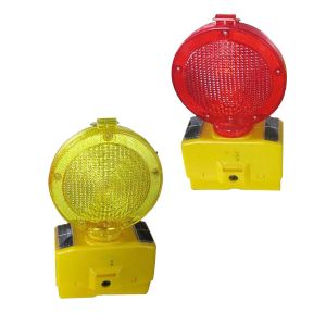 China Super Bright Flashing Solar Traffic Warning Light Shock Resistant Emergency on sale