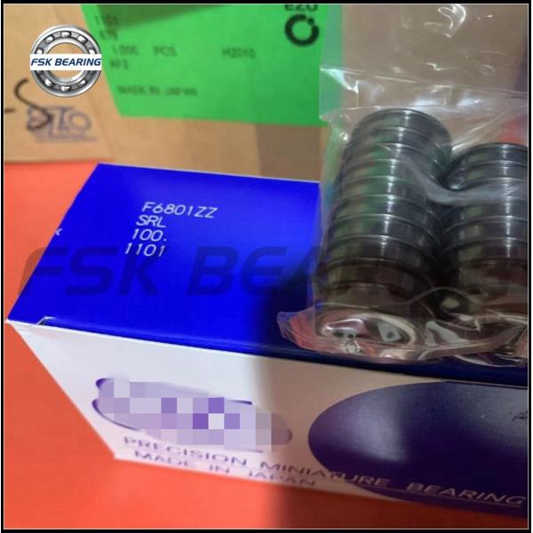 ABEC -5 F6801ZZ F6801-2RS 12*21*5mm Flanged Bearing Single Row