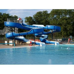 Amusement Kid Water Park Equipment Children Playing Slides Set