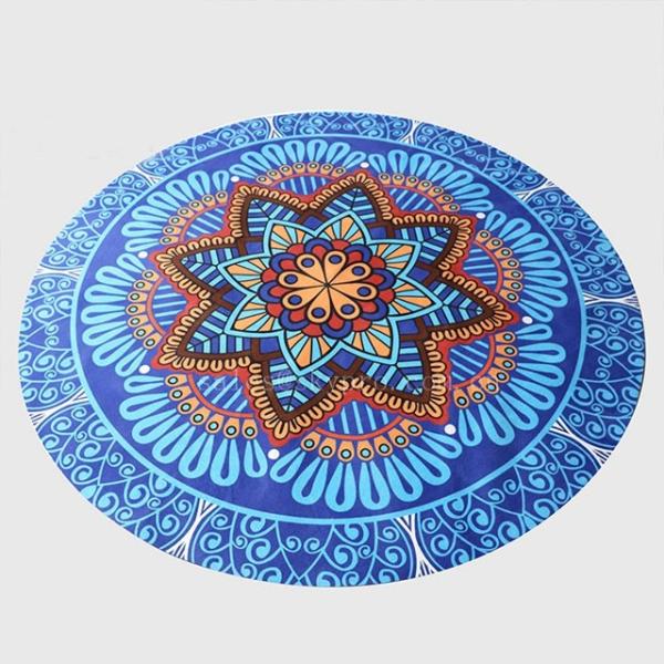 Buy Customized Pattern Natural Rubber Mat / Mandala Printed Meditation Mat at wholesale prices