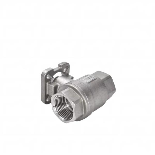304 stainless steel two-piece high platform ball valve two-piece wire buckle internal thread pneumatic ball valve 4