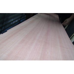 Red Quarter Cut Okoume Veneer Without Figured Quarter And Crown