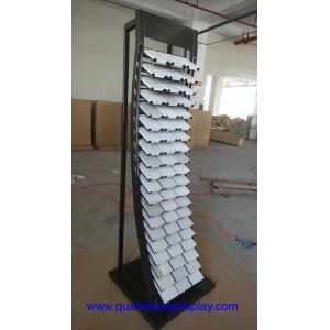 Quality Customized Tile Quartz Marble Showroom Display Stand, Marble Display Rack for sale