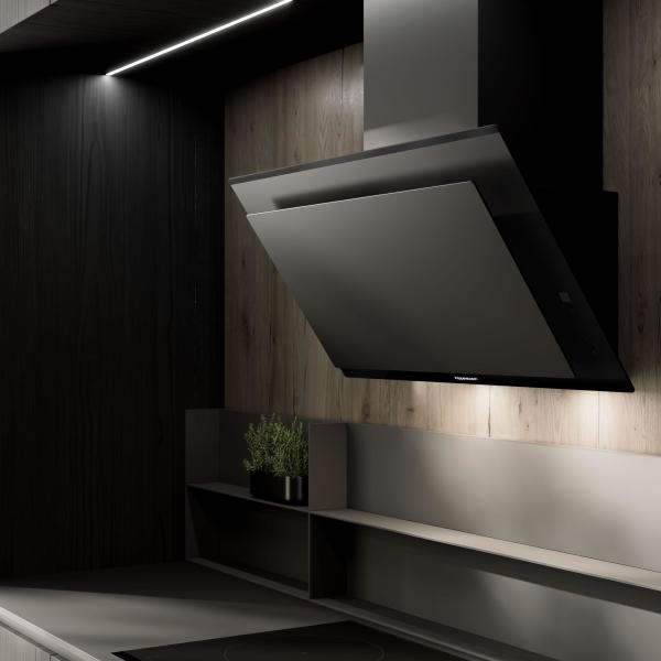 Latest Modern Luxury Solid Wood Veneer Kitchen Cabinet For Villa House Building Project