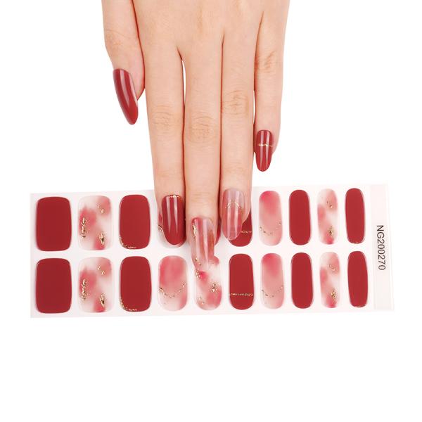 Fashion wholesale beauty Semi Cured Gel Nail Stickers for women
