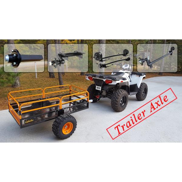 OEM Service Provided and Painting Surface PCD 4" / 4.5" / 5" / 5.5" Solid Round / Square Utility Trailer Stub Axle