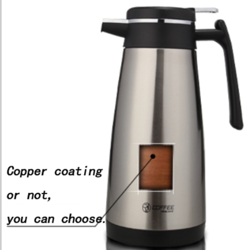 1.5L vacuum thermos flask double well stainless steel insulated water bottle coffee tea pot