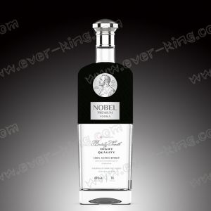 Luxury Spirit Flint Glass Bottle 1000ML For Vodka