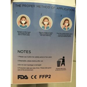 KN95 Respirator Face Mask Protection Mask with FDA CE certification (30p/pack)