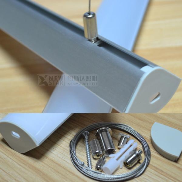 20mm width PCB strip light pandent aluminum profile suspended mounted Aluminum