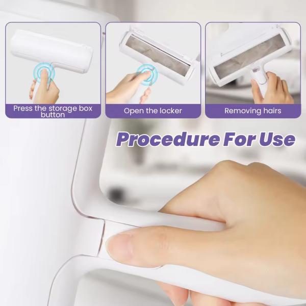 Reusable Pet Grooming Brush Couch Comb Self Cleaning Dog Hair Lint Roller Custom Logo