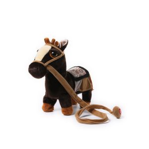 Skin Friendly Electric Movement Short Plush Pony Toy