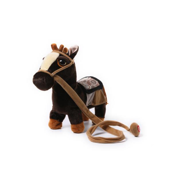 Skin Friendly Electric Movement Short Plush Pony Toy