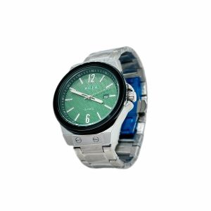 Stylish Round Case Stainless Steel Strap Watch With Mineral Dial Window Material