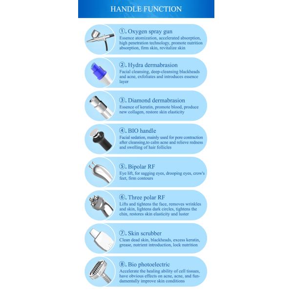 Microdermabrasion Beauty 10 In 1 Hydrafacial Machine Skin Peel Device