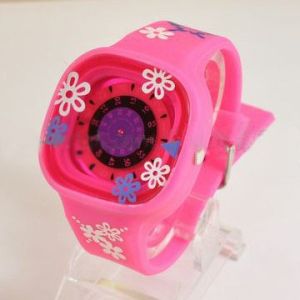 Silicone watch, silicone material, fashion design, japanese movement, 3atm water
