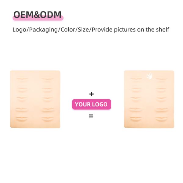 Ten 3D Lips Tattoo Practice Skin Permanent Makeup For Beauty Training