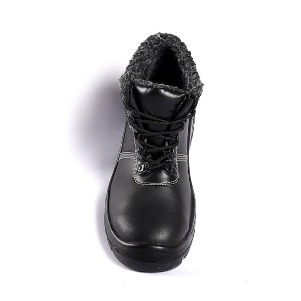 SHENGJIE Best Steel Toe Steel Plate Leather Fleece Lined Comfortable Work Mans Safety Shoes