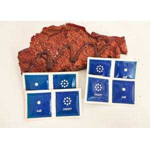 Four Side Seal Salt Pepper Seasoning Packets Customizable Condiment Packs