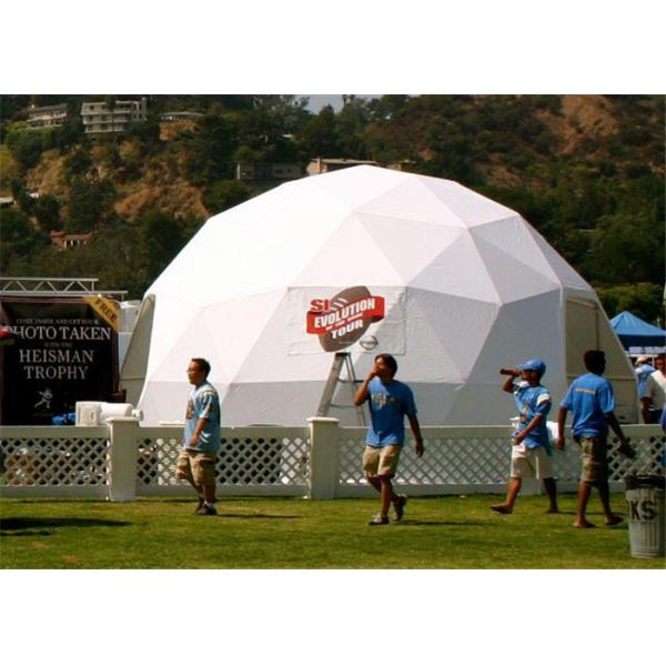 Custom Outside Geodesic Dome Tent With Steel Frame , 25m Diameter