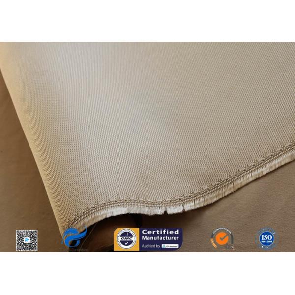 Brown 31oz Silica Fabric 800℃ Working Temperature 0.05" Thick Fireproof Curtain