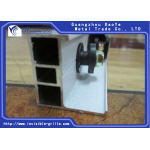 China Fixed Aluminium Sliding Rail , Invisible Grilles Aluminium Track Channel on sale