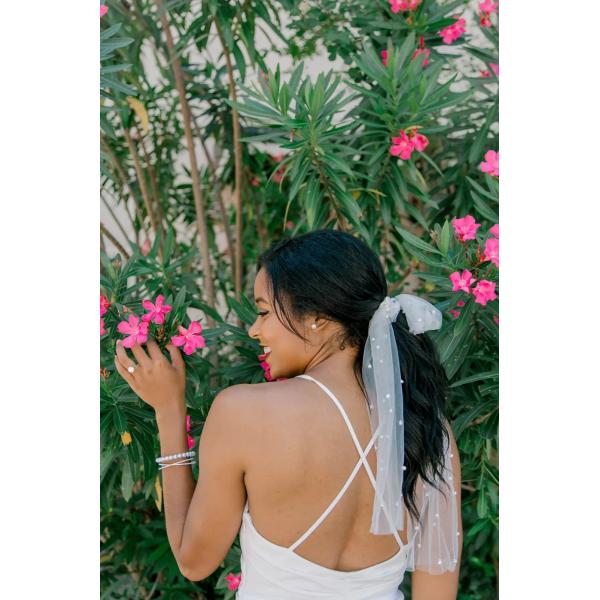 Sleek Sheath Figure-flattering Draping Ruching Spaghetti Straps V-neckline Slit Side Zipper White Chiffon Wedding Dress