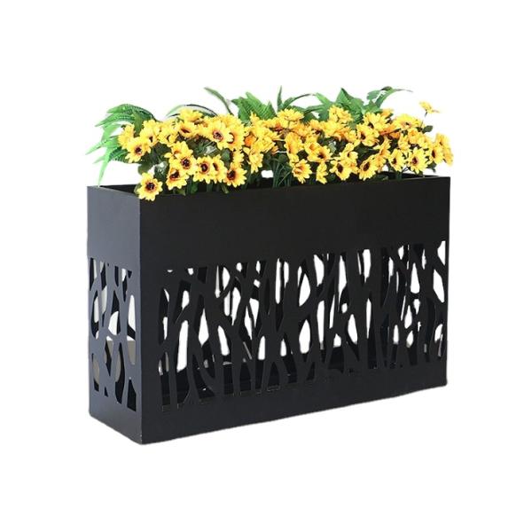 Garden furniture outdoor metal carved planters standing pots