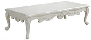 Buy luxury French style rectangle wooden tea table at wholesale prices