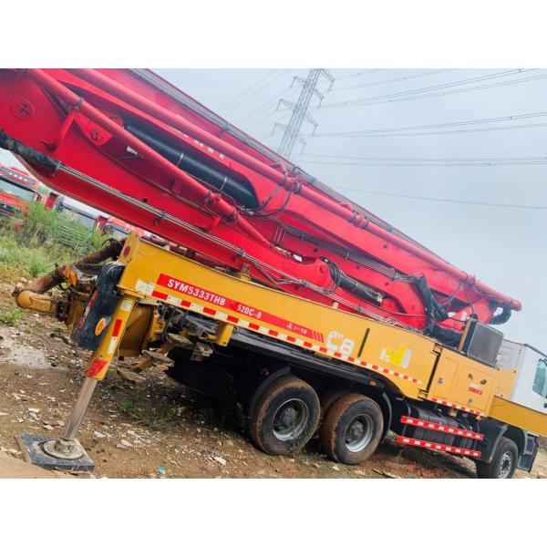 Used Concrete Pump 49m Truck Mounted Pump with Mecerdes Benz