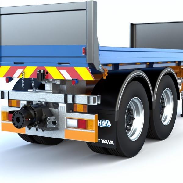 Tipper Truck Trailers Designed with Jost 2 Trailer King Pin and HYVA Front Lift