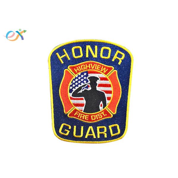 Buy Custom Clothing Accessory Police Badge Embroidery Design For Honor Guard at wholesale prices