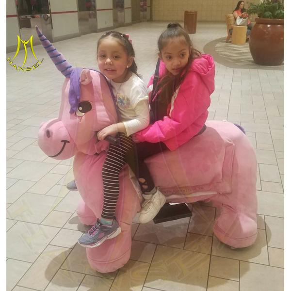 Buy Hansel  cheap zoo animal toy car for party  kids coin operated machine ride at wholesale prices