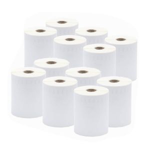 Thermal self-adhesive blank white label barcode qr code pricetag waterproof