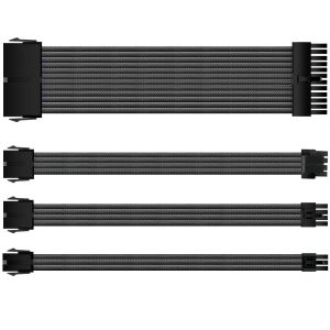 Sleeve Extension Power Supply Cable Kit 18AWG ATX 24P+ EPS 8-P+PCI-E8-P with