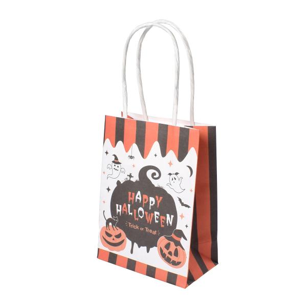 Custom Printed Halloween Kraft Paper Food Bags 10x12in Recycled
