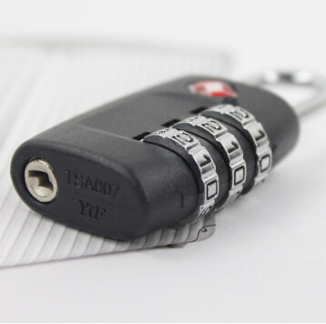 TSA lock with plastic