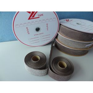 Anti Electromagnetic Radiation Industrial Hook And Loop Tape With Chestnut Color