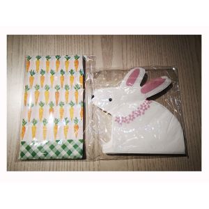 Disposable 18gsm Retro Printed Paper Napkins Idyllic Wood Pulp