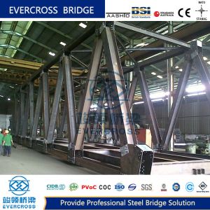 China High Stiffness Steel Truss Bridge Main Girder And Easy Maintenance on sale