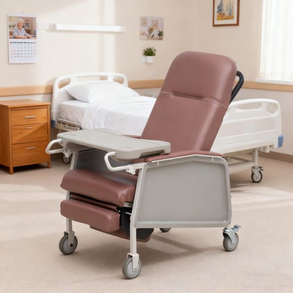 Buy Comfortable Manual Patient Recliner Headrest And Leg Support Adjustable at wholesale prices