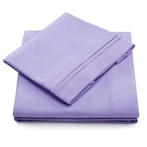 90gsm Microfiber Bed Set with Two Lines Embroidery 3pcs and 4pcs Set Machine