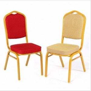 China Gold Metal Stackable Banquet Chair for Hotel Wedding on sale