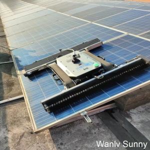 Robotic Solar Panel Cleaner System Ai-Powered Cleaning Robot with Rolling Brush