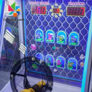 Shooting Ball Ticket Redemption Machine , Coin Operated Dino Arcade Game